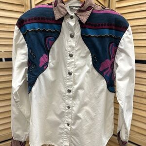 Vintage Roughrider by Circle T women’s western button up shirt